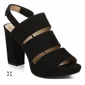 Naturalizer Freema Slingback Sandals Black Womens Size 7M